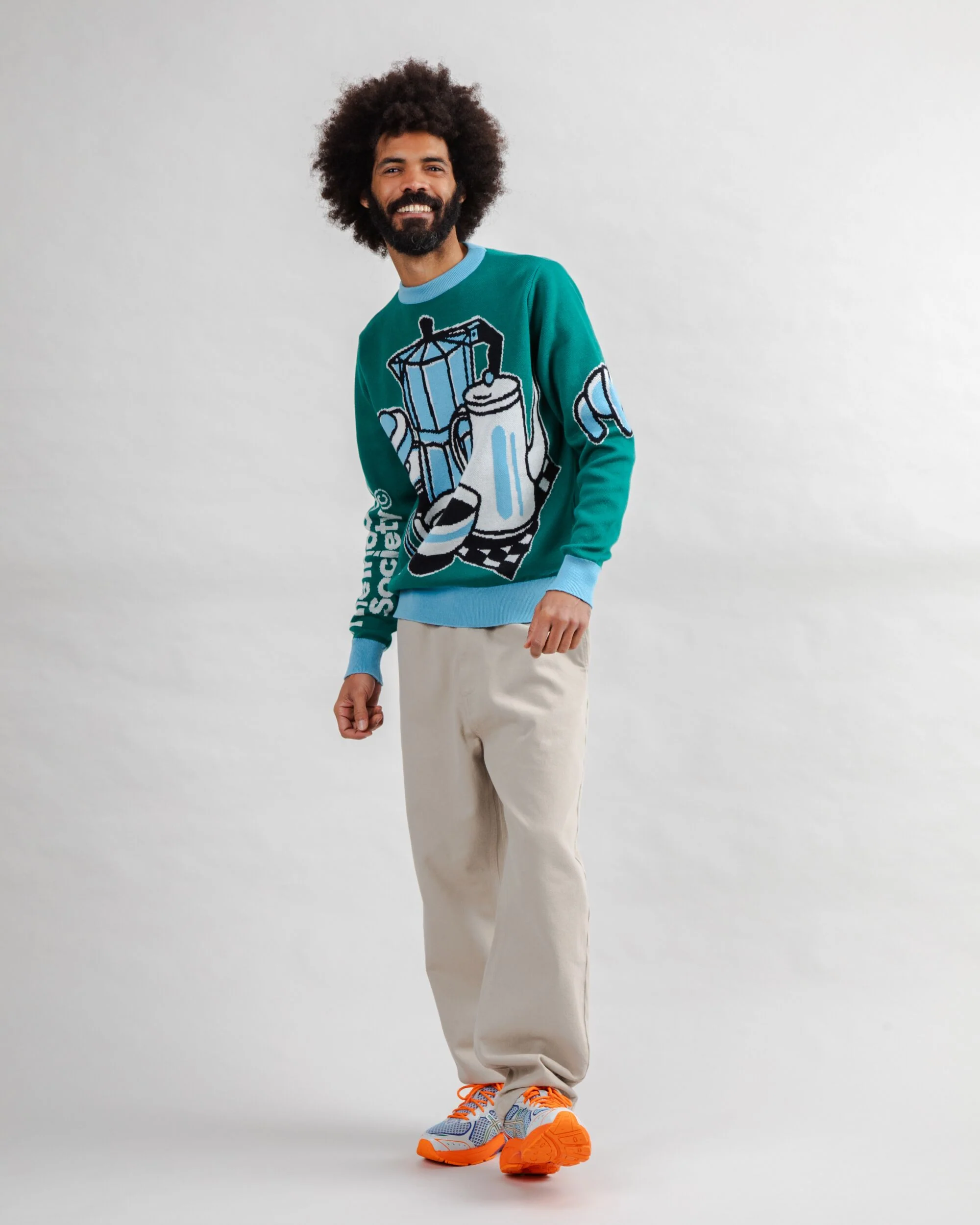 The Indoor Society Sweater Green - Image 3