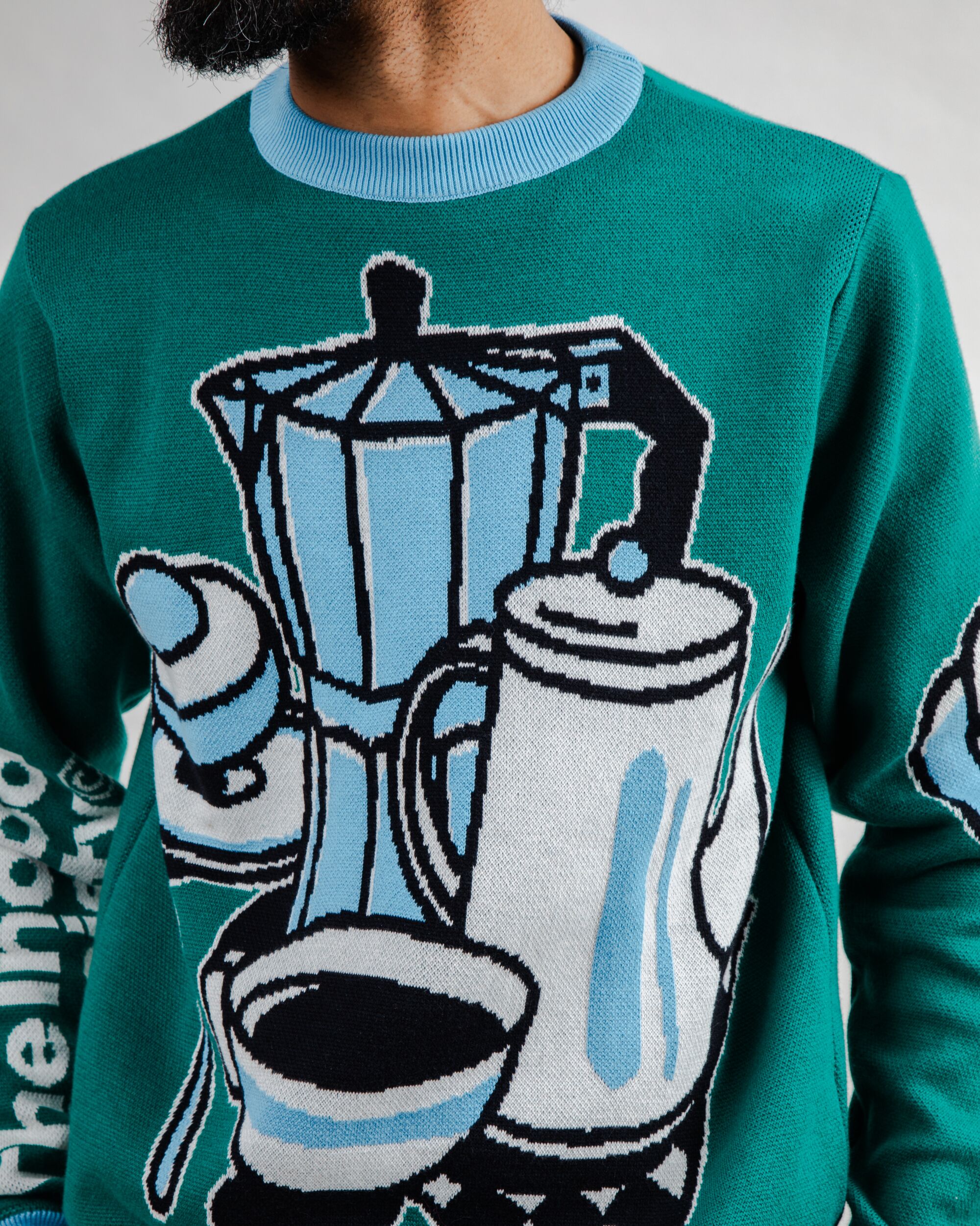 The Indoor Society Sweater Green - Image 4