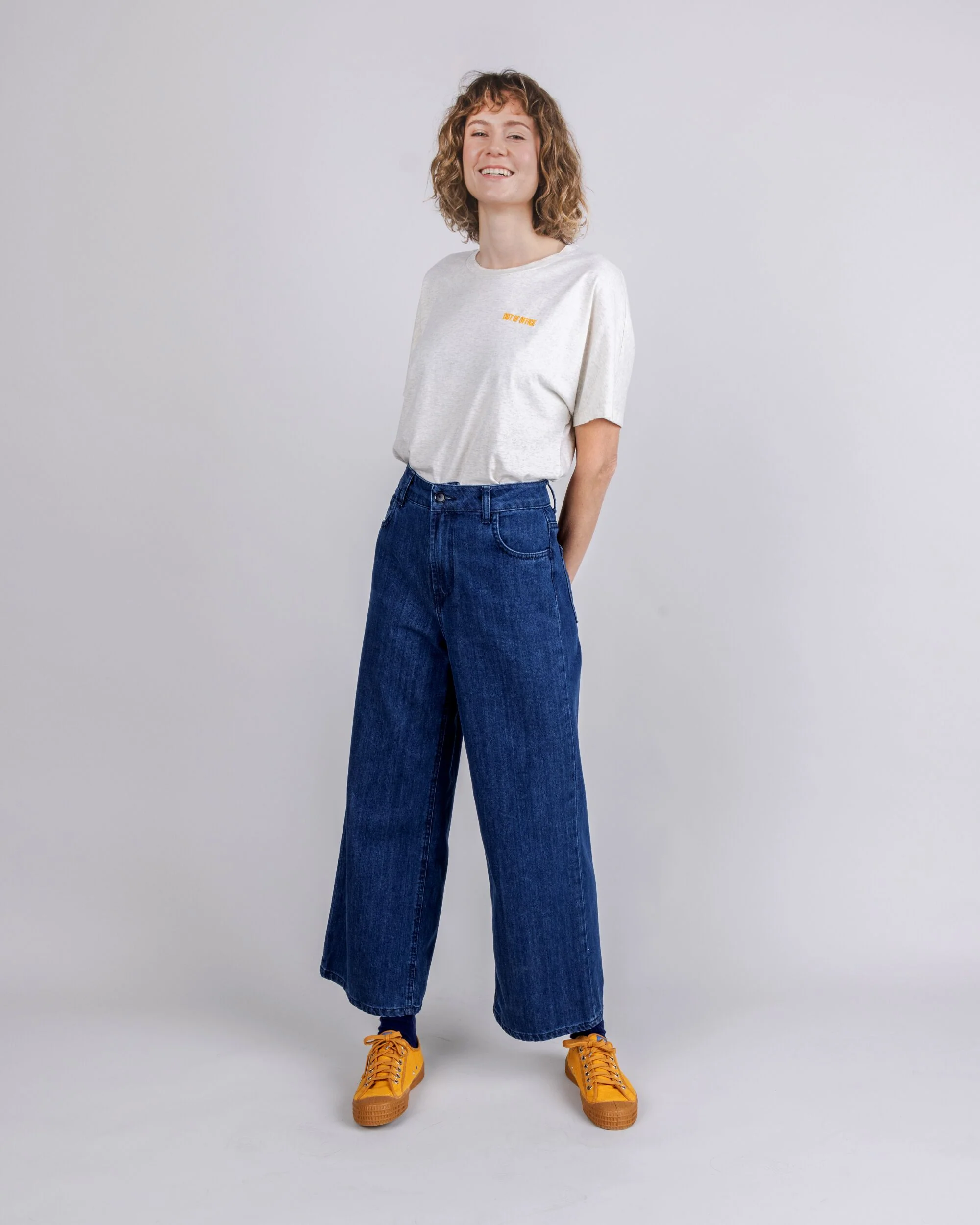 Out of Office Cotton Tee Cream - Image 3