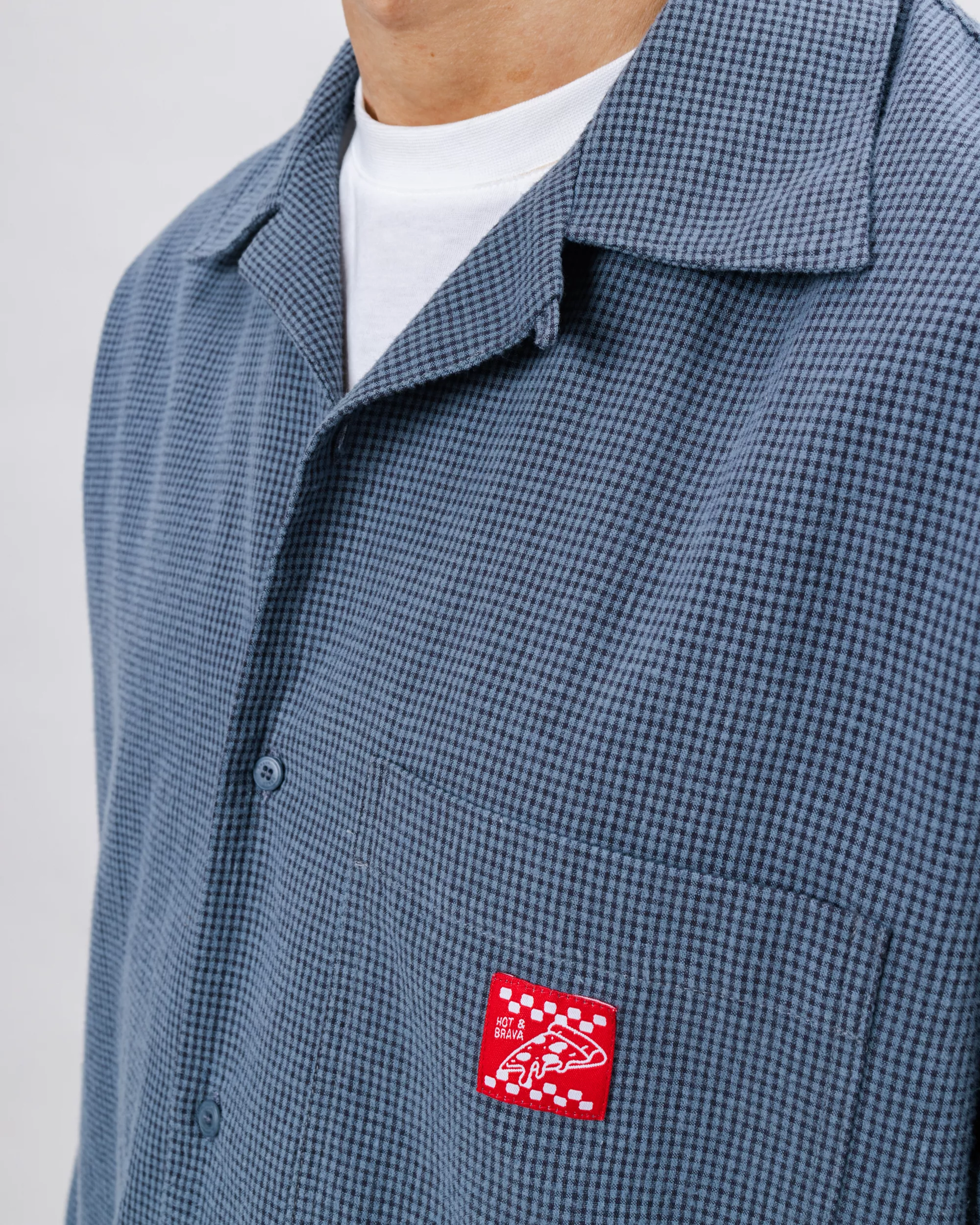 Oversize Checks Pizza Shirt - Image 8