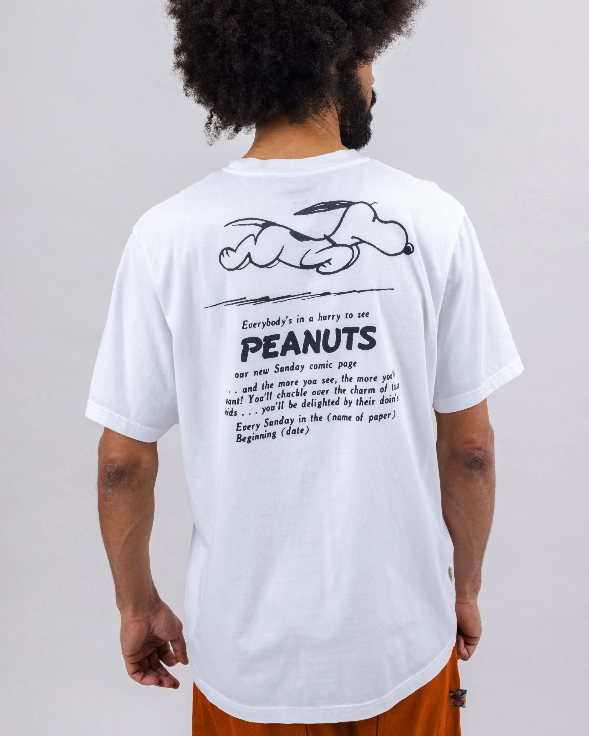 Peanuts Everybody's in a Hurry T-shirt White - Image 5