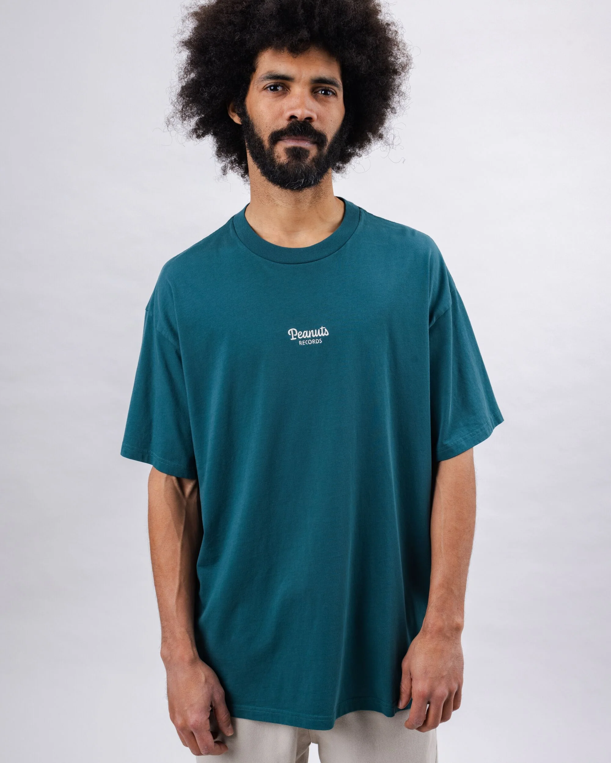 Peanuts Records Oversize T-shirt Green - Image 2