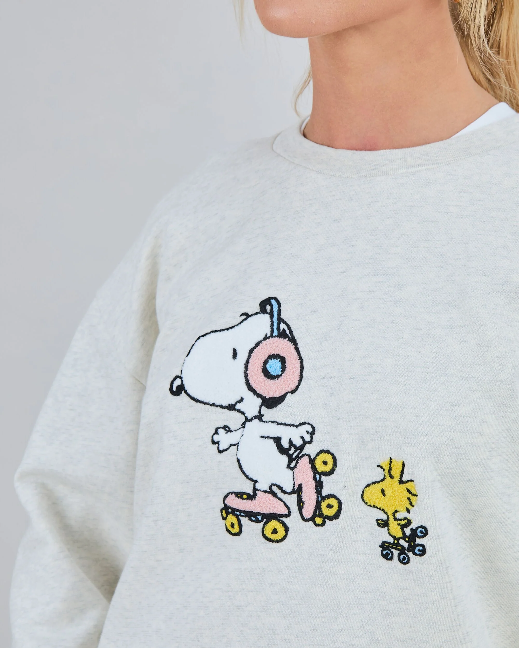 Peanuts Roller Sweatshirt Ecru - Image 2