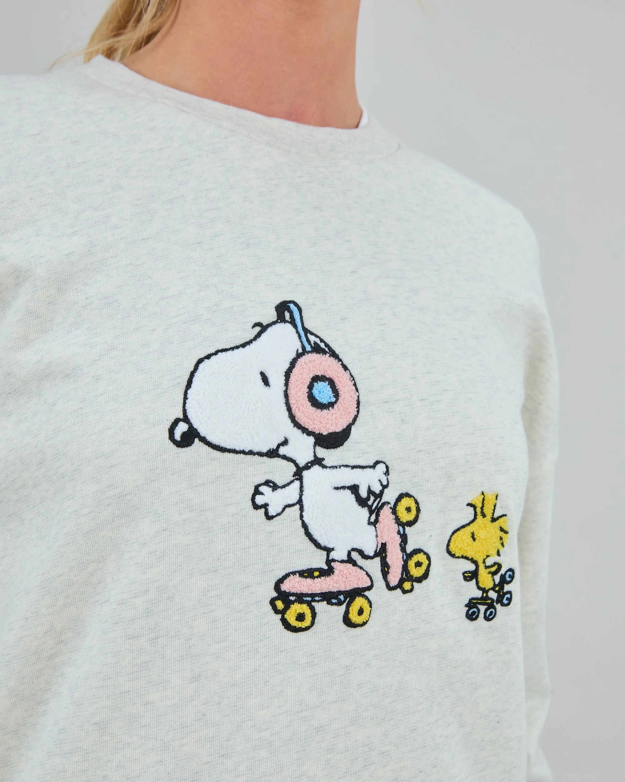 Peanuts Roller Sweatshirt Ecru - Image 4