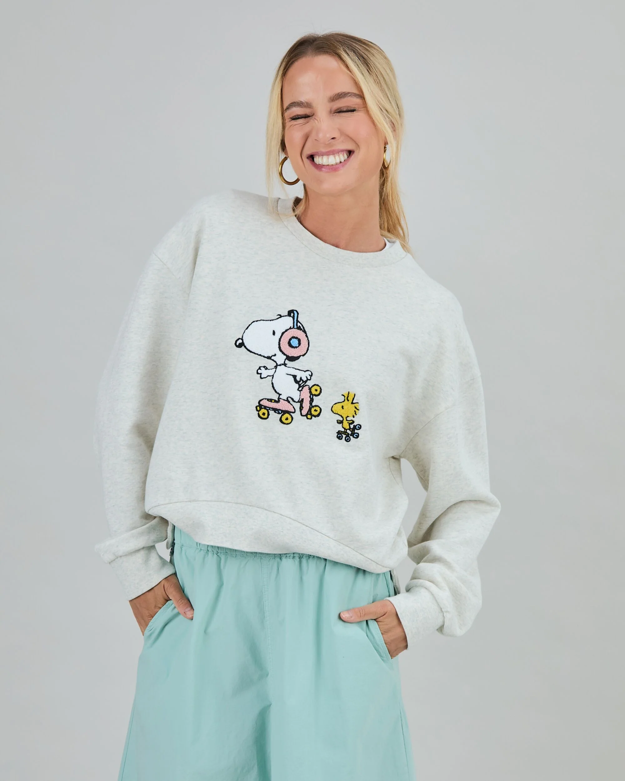 Peanuts Roller Sweatshirt Ecru - Image 6