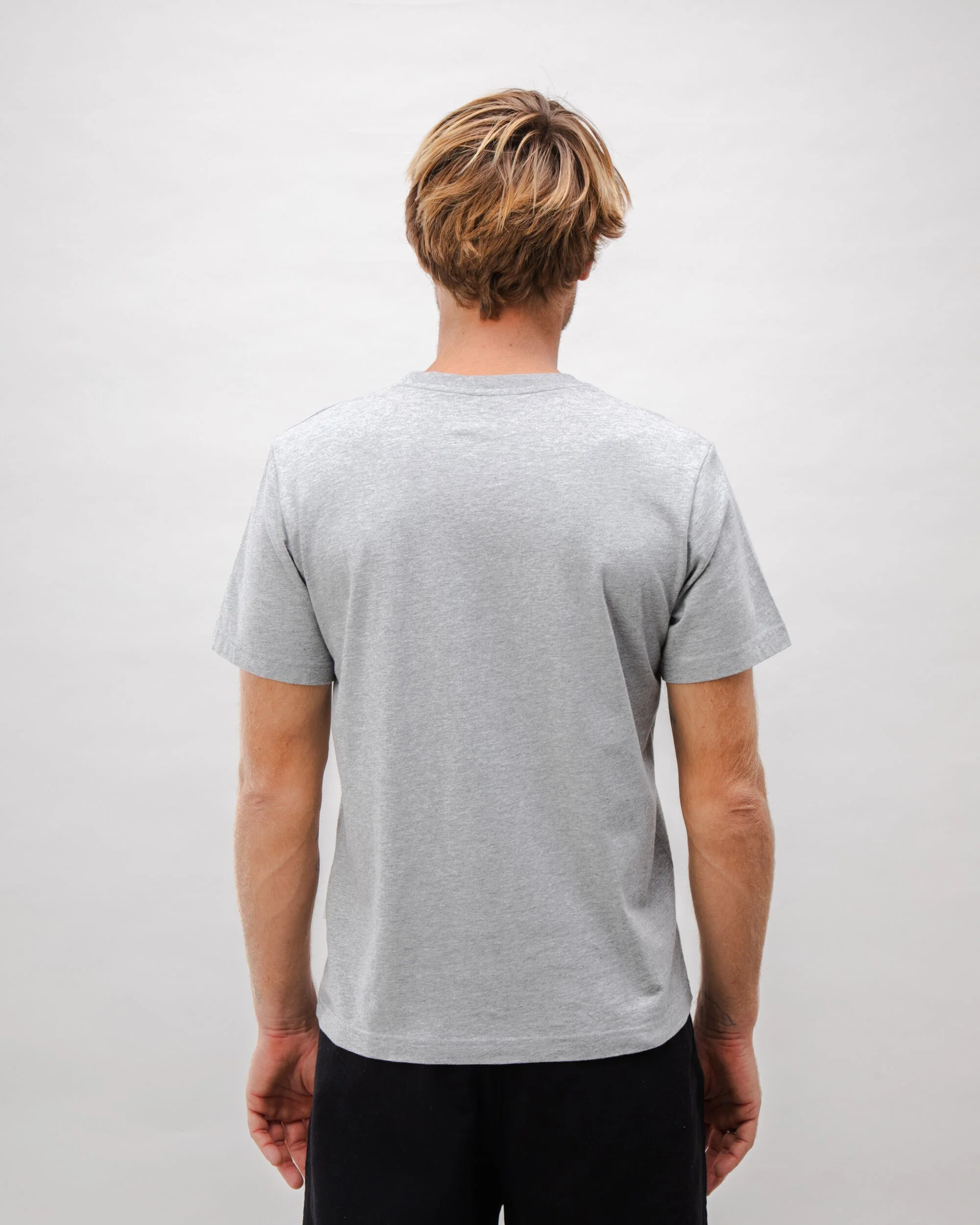 Peanuts Snow Cotton T-shirt Grey Melange - Image 5