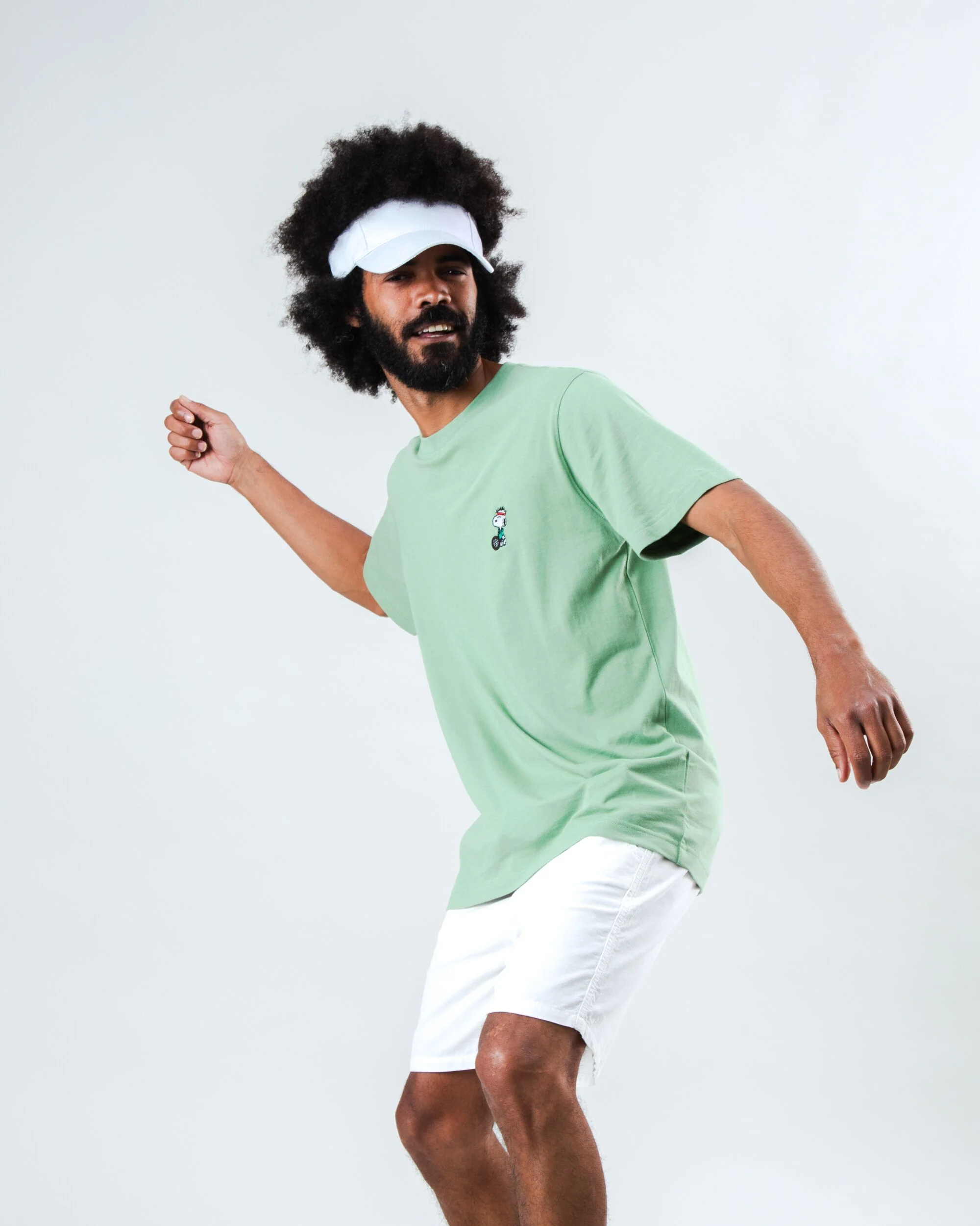Peanuts Tennis Snoopy T-shirt Light Green - Image 6