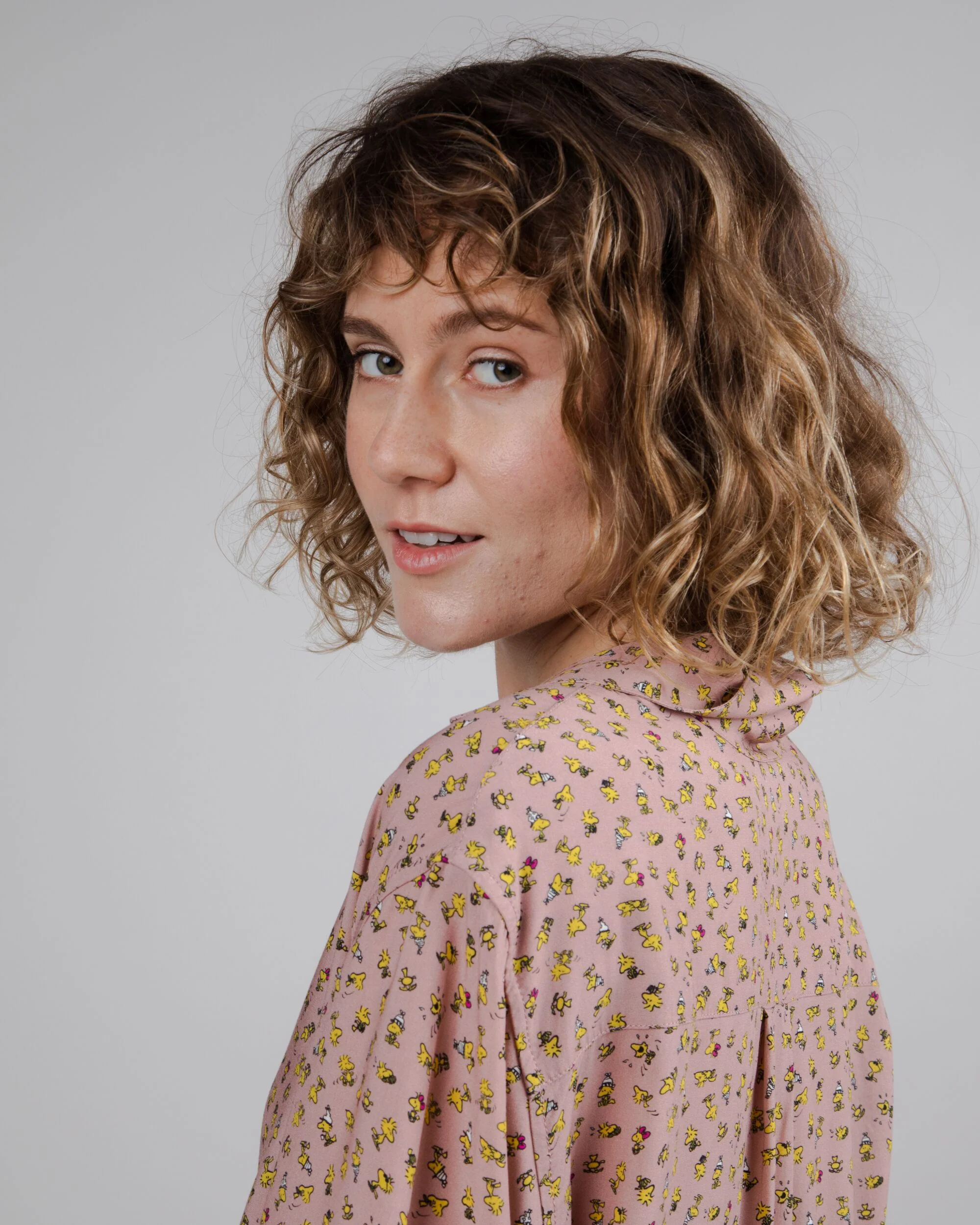 Peanuts Woodstock Aloha Blouse Pink - Image 4