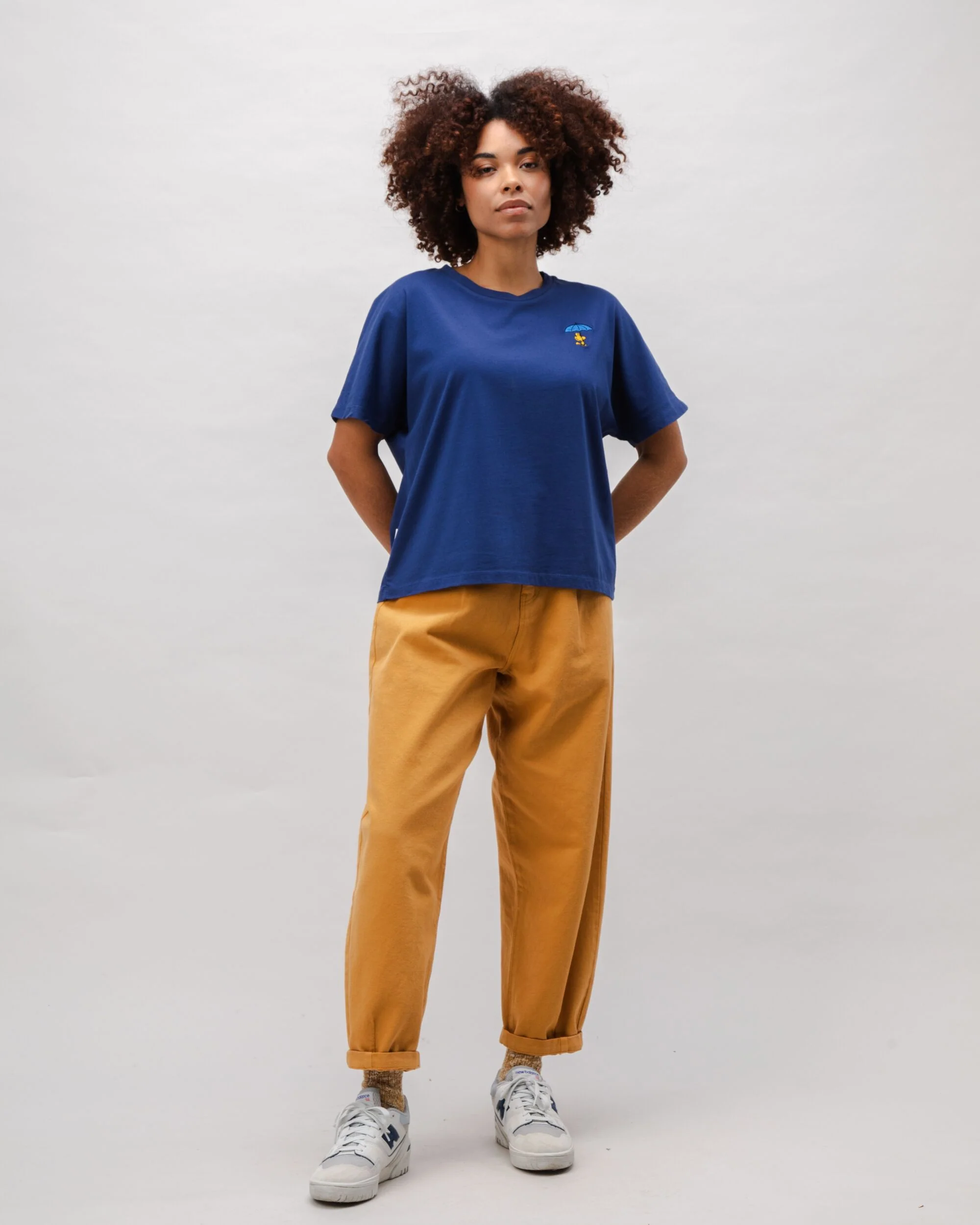 Peanuts Woodstock Oversize Cotton Tee Blue - Image 3