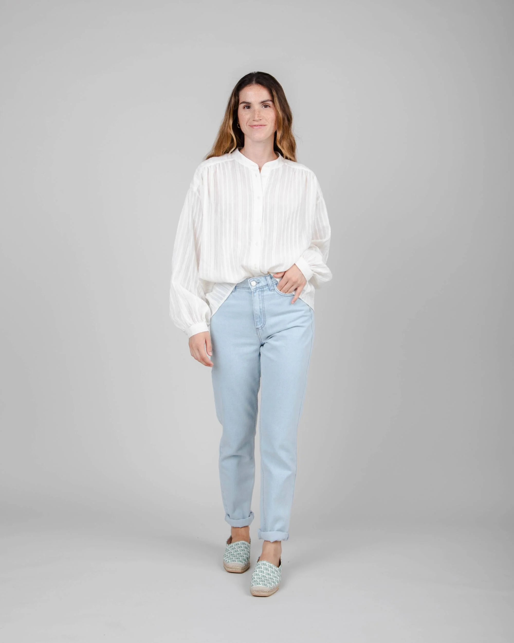 Polka Dot Blouse White - Image 8
