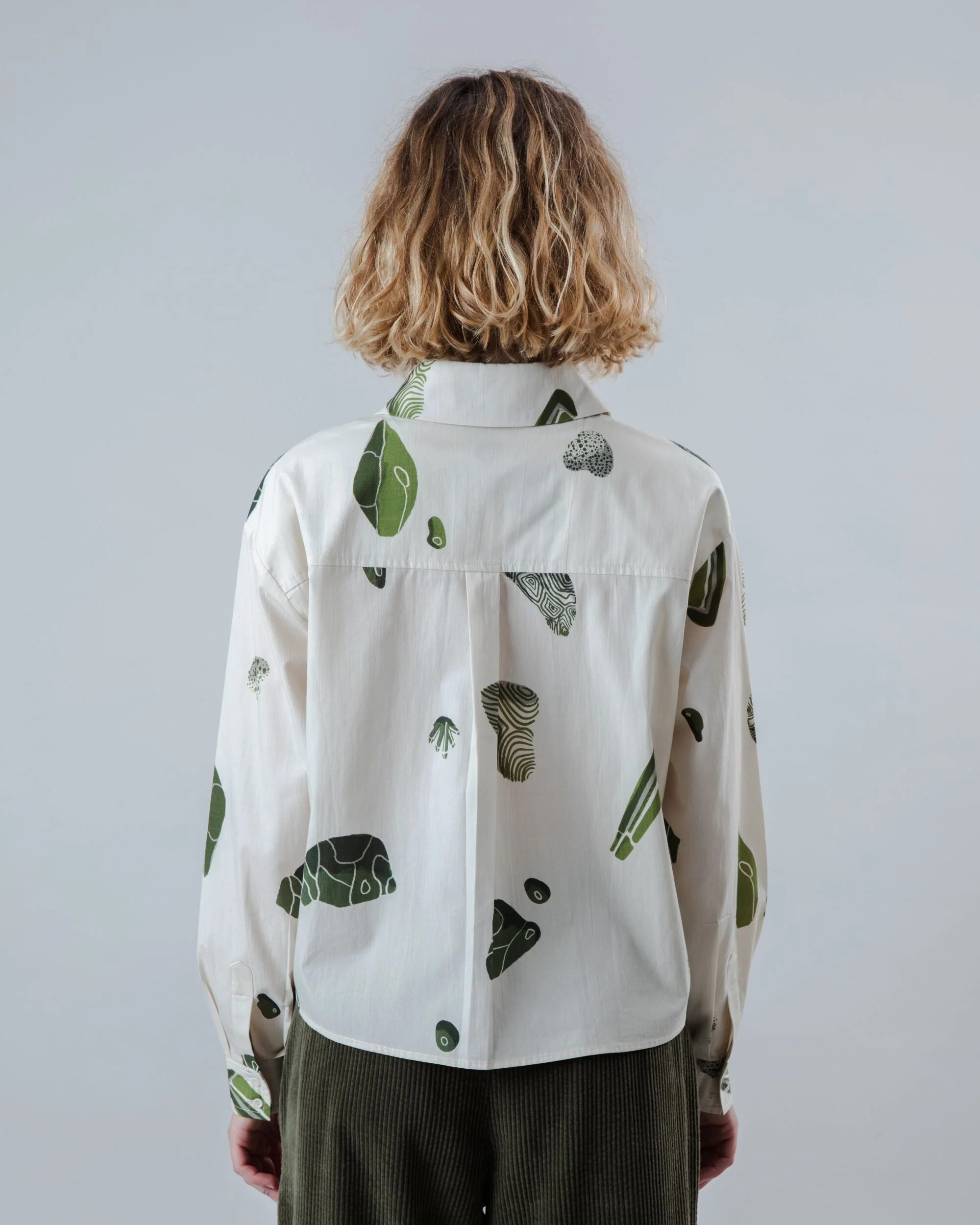 Quarry Boxy Cotton Blouse Ecru - Image 5