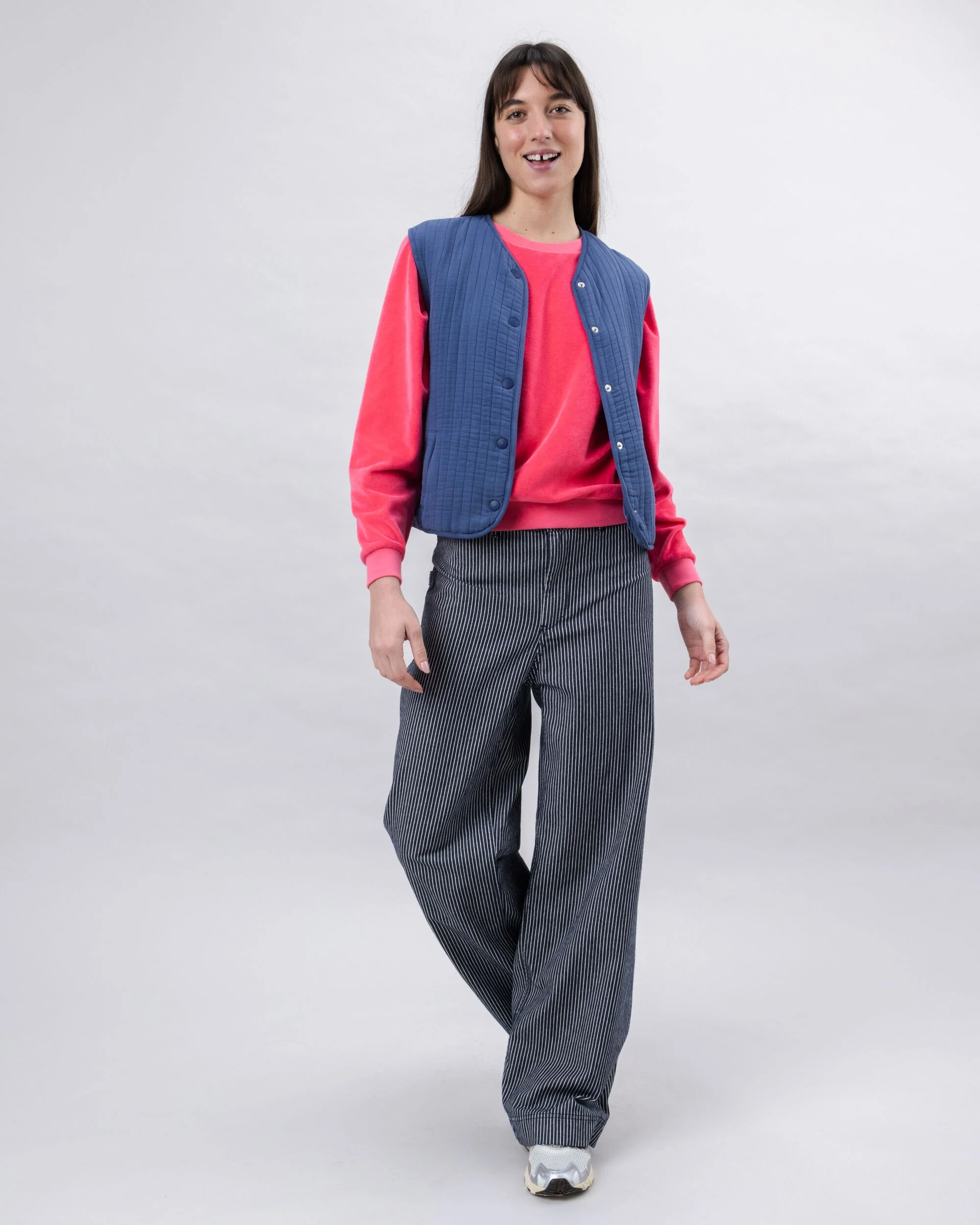 Quilt Vest Woman Indigo - Image 3