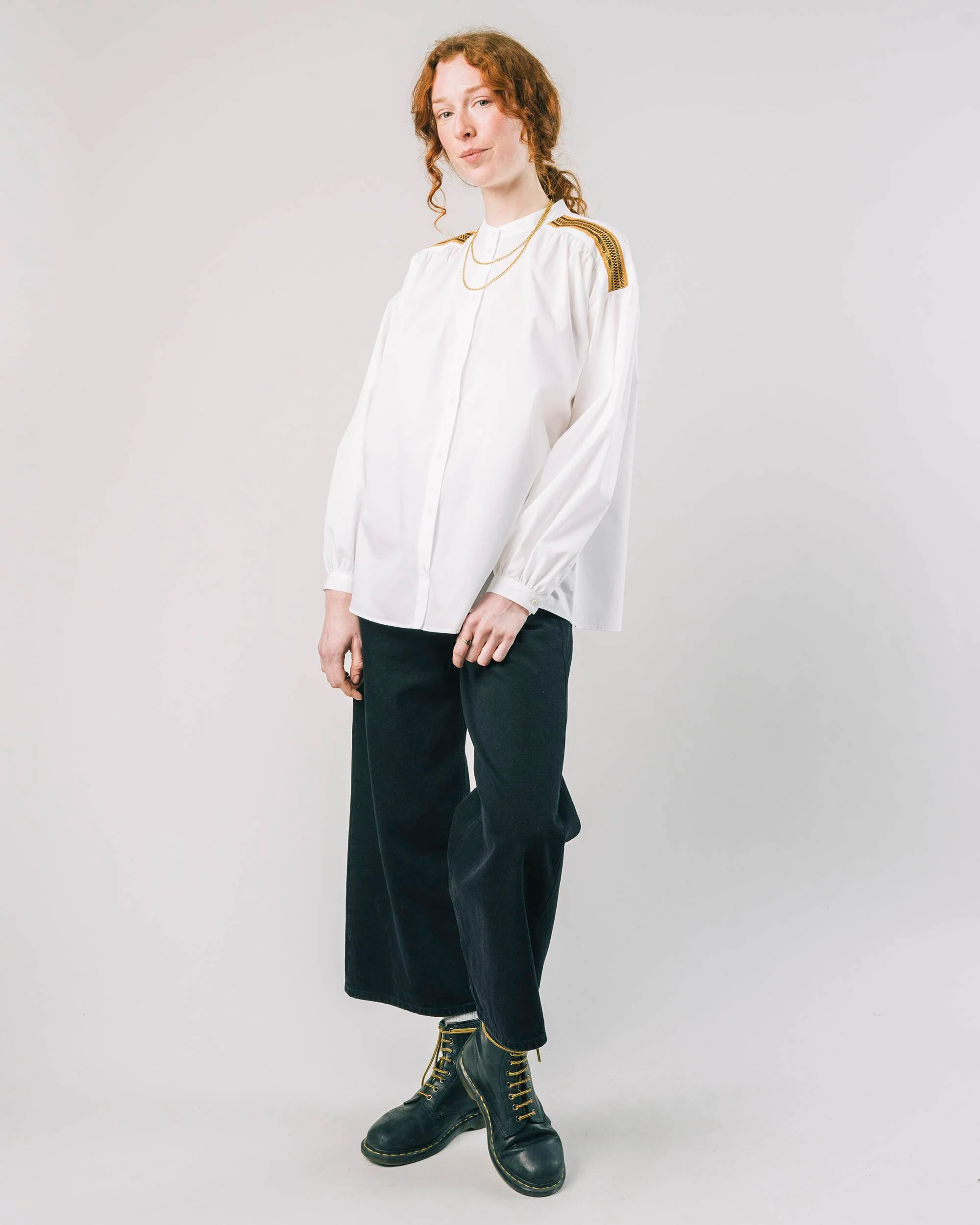 Ribbon Blouse Off White - Image 3