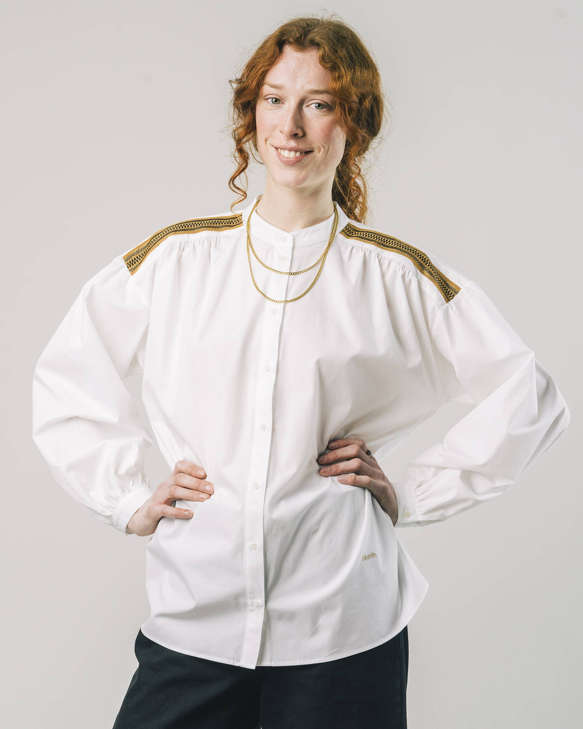 Ribbon Blouse Off White - Image 6