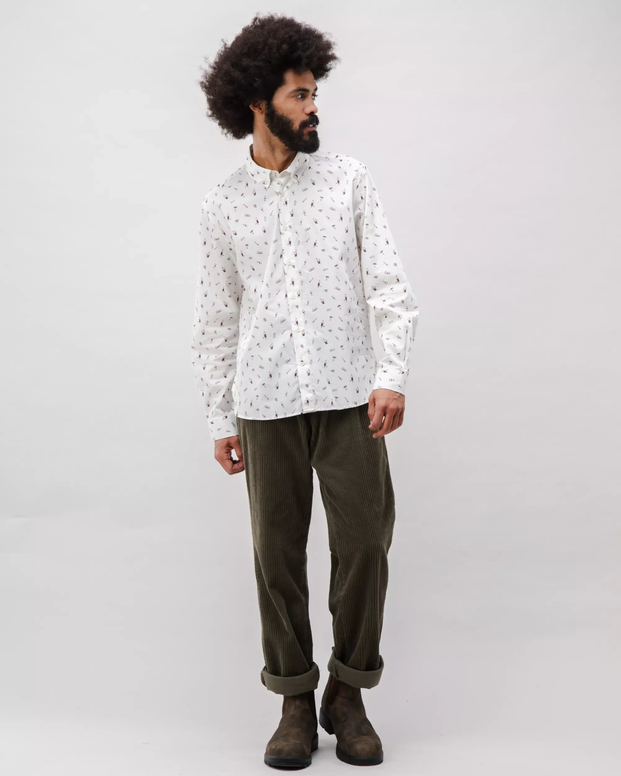 Salut Cotton Shirt Ecru - Image 3