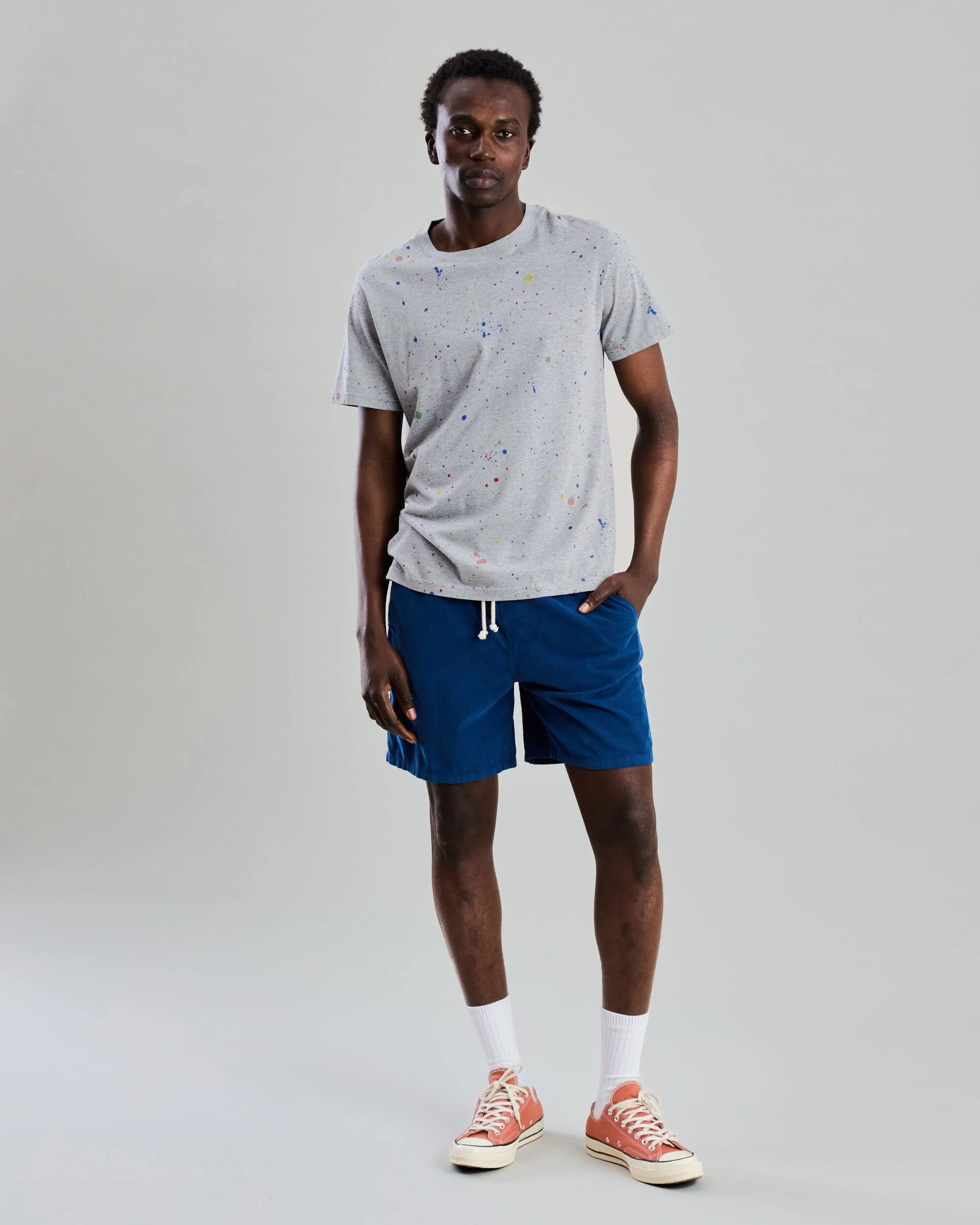 Splash Paint Tshirt Grey - Image 3