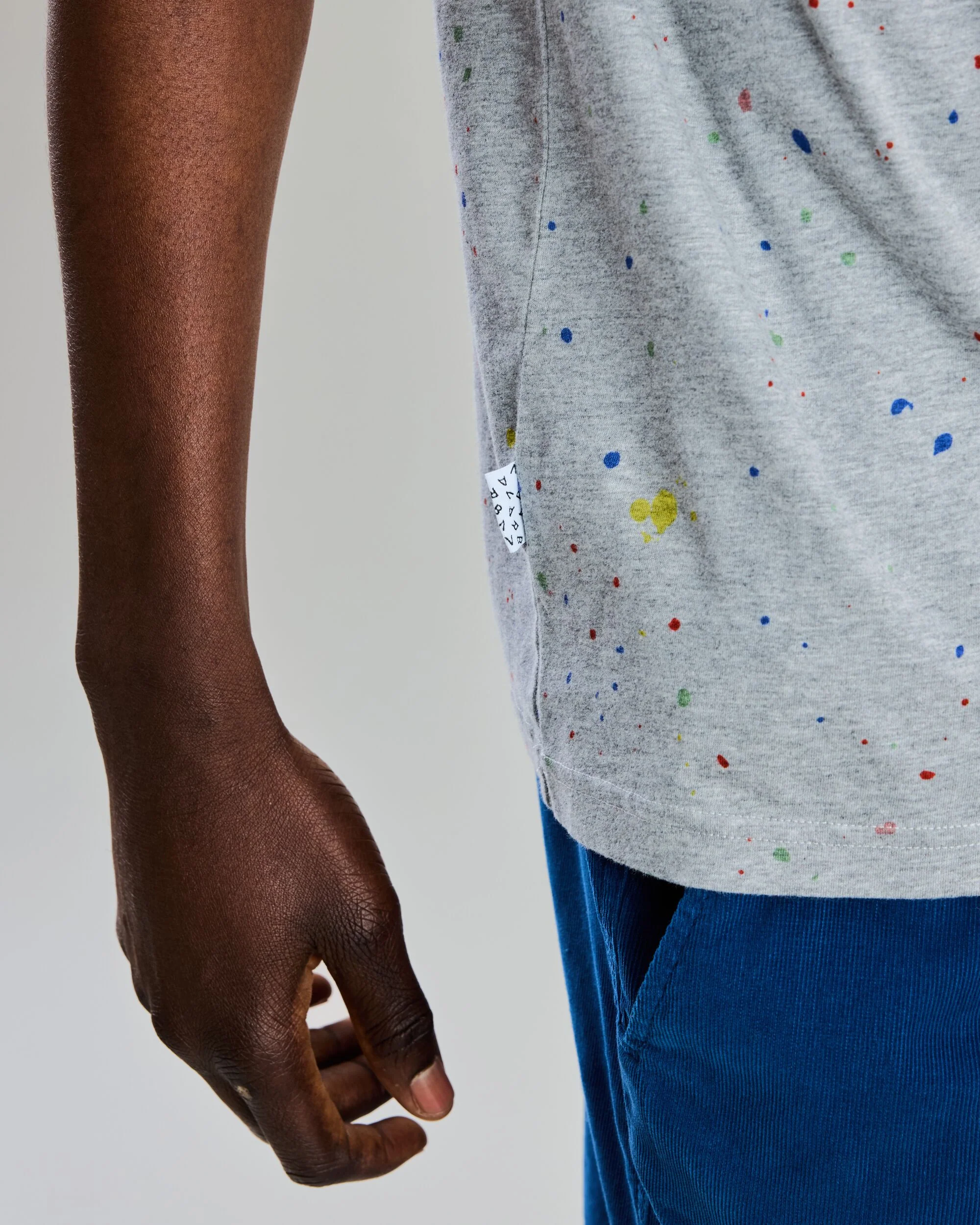 Splash Paint Tshirt Grey - Image 6