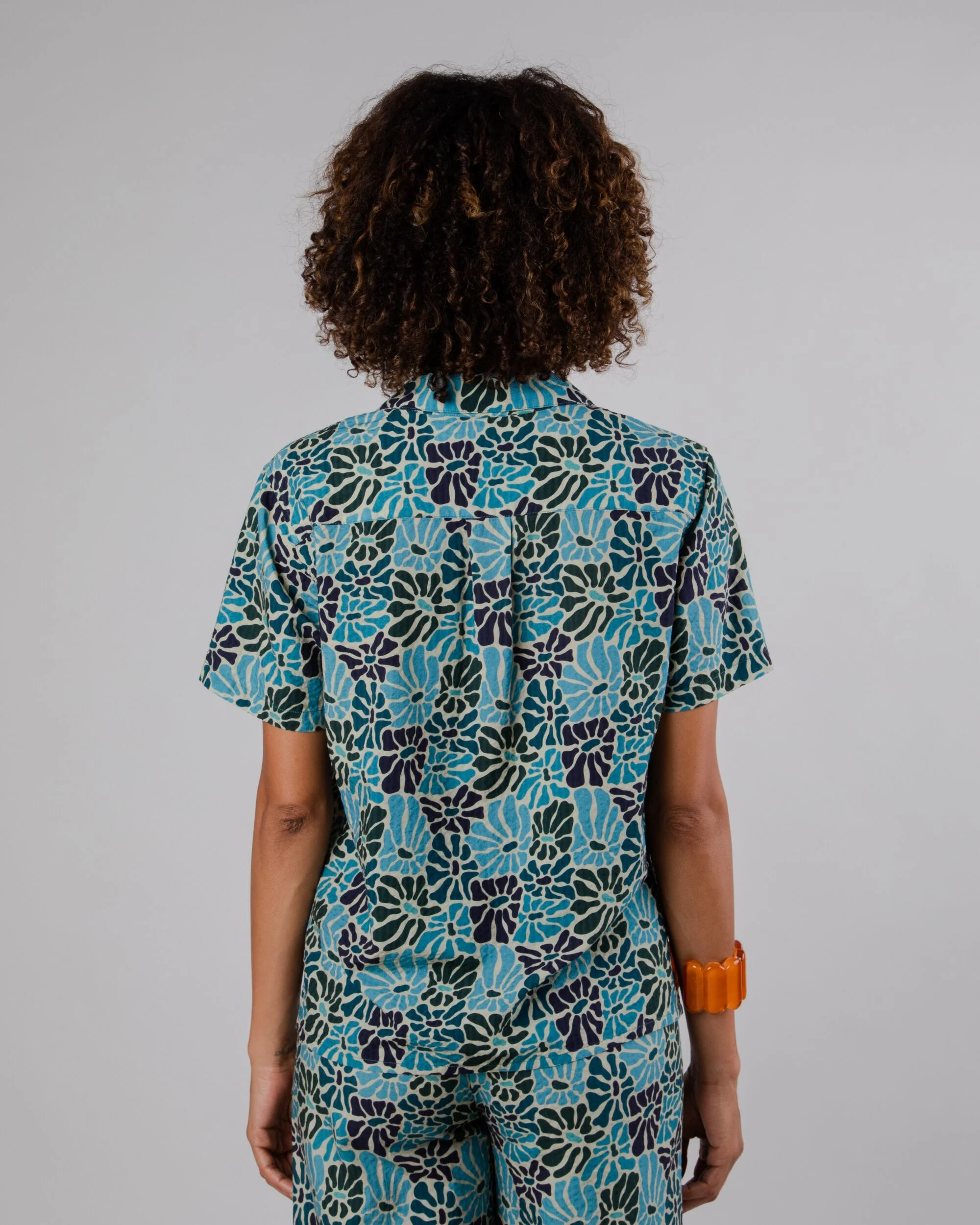 Spring Aloha Blouse Blue - Image 5