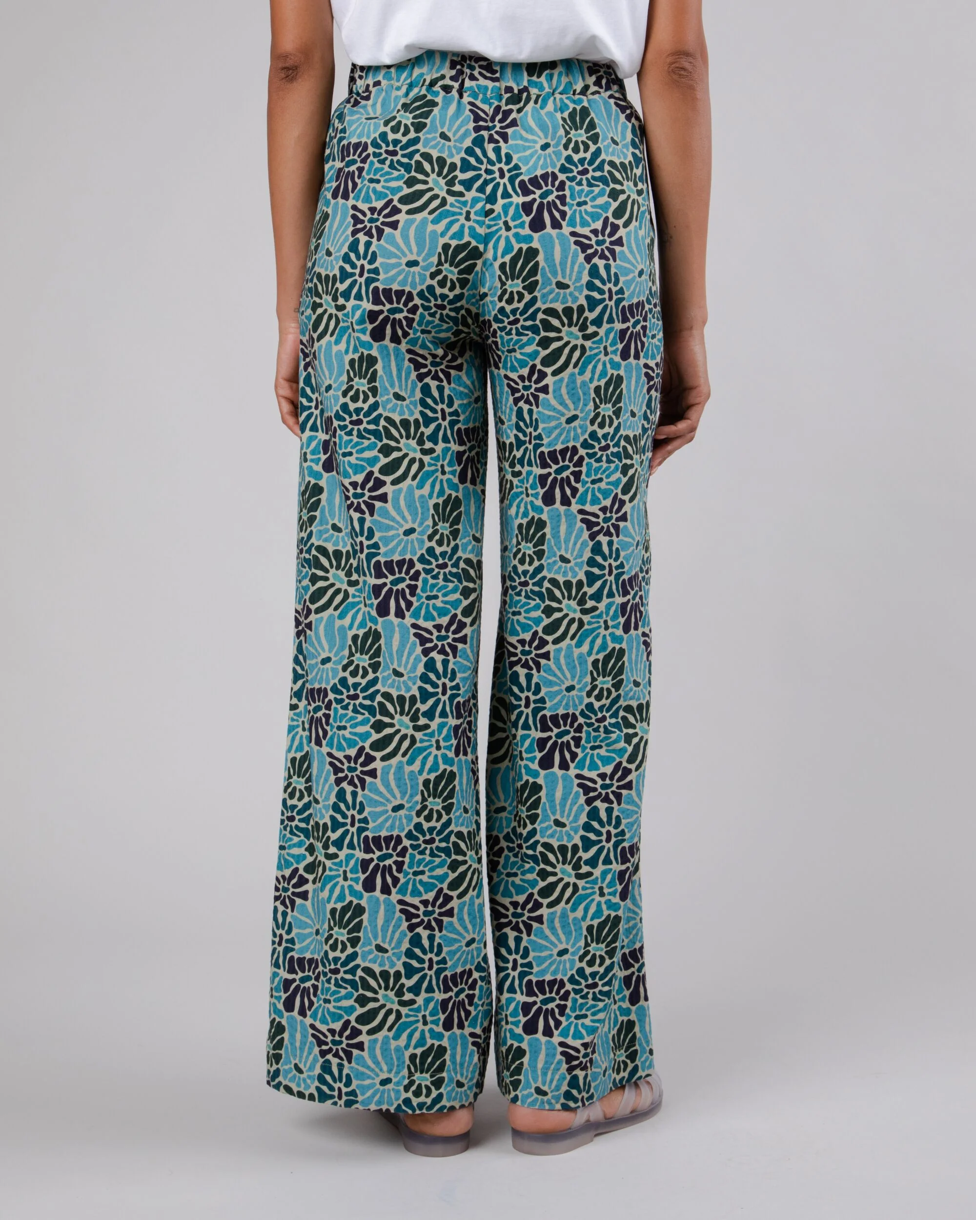 Spring Wide Leg Pants Blue - Image 4