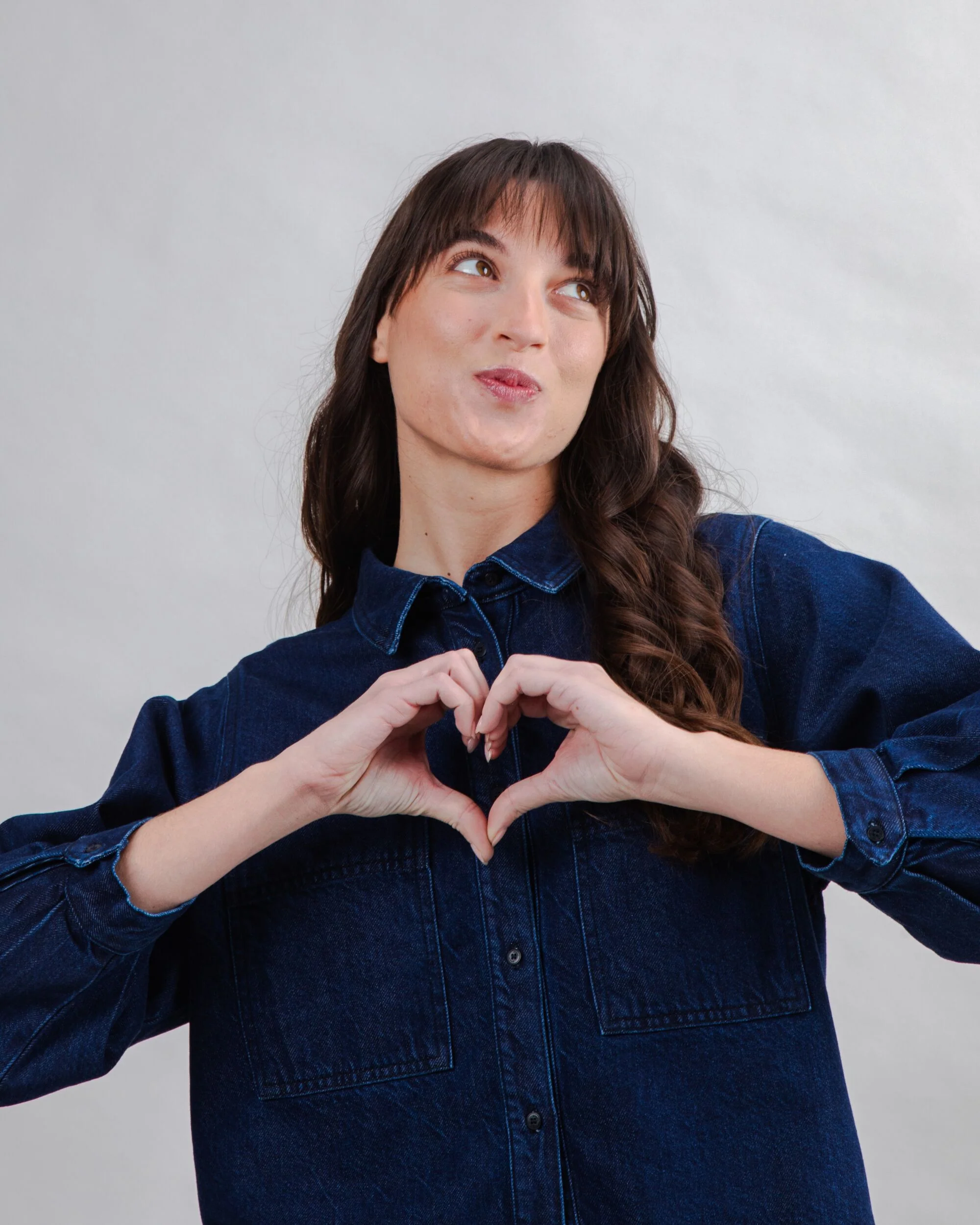 Raw Denim Boxy Shirt Blue - Image 8