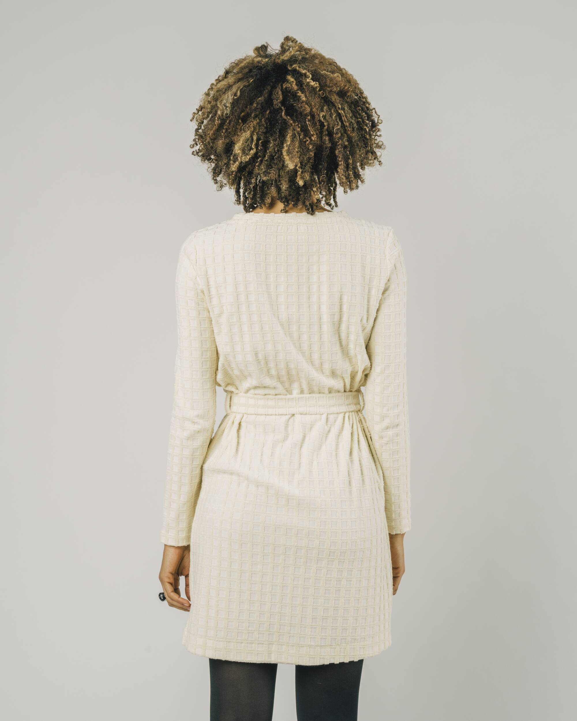 Terry Belted Dress Beige - Image 4