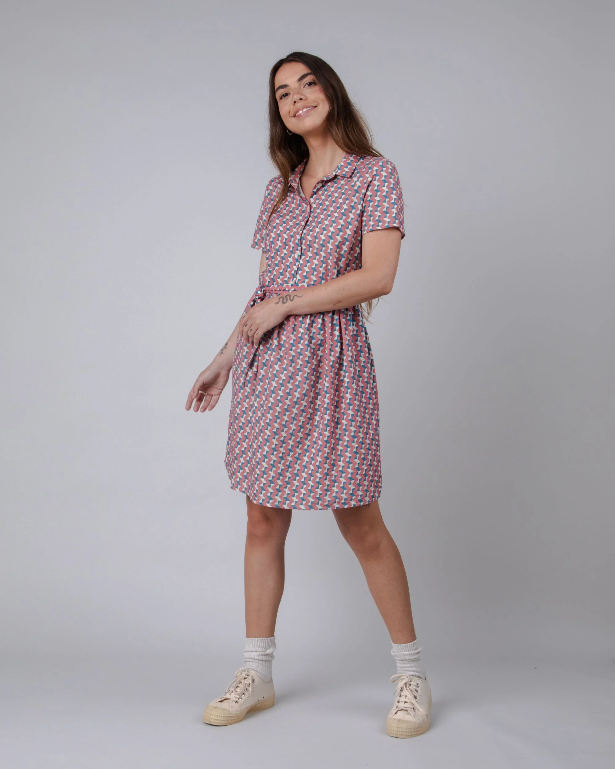 Tiles Short Dress Pink - Image 2