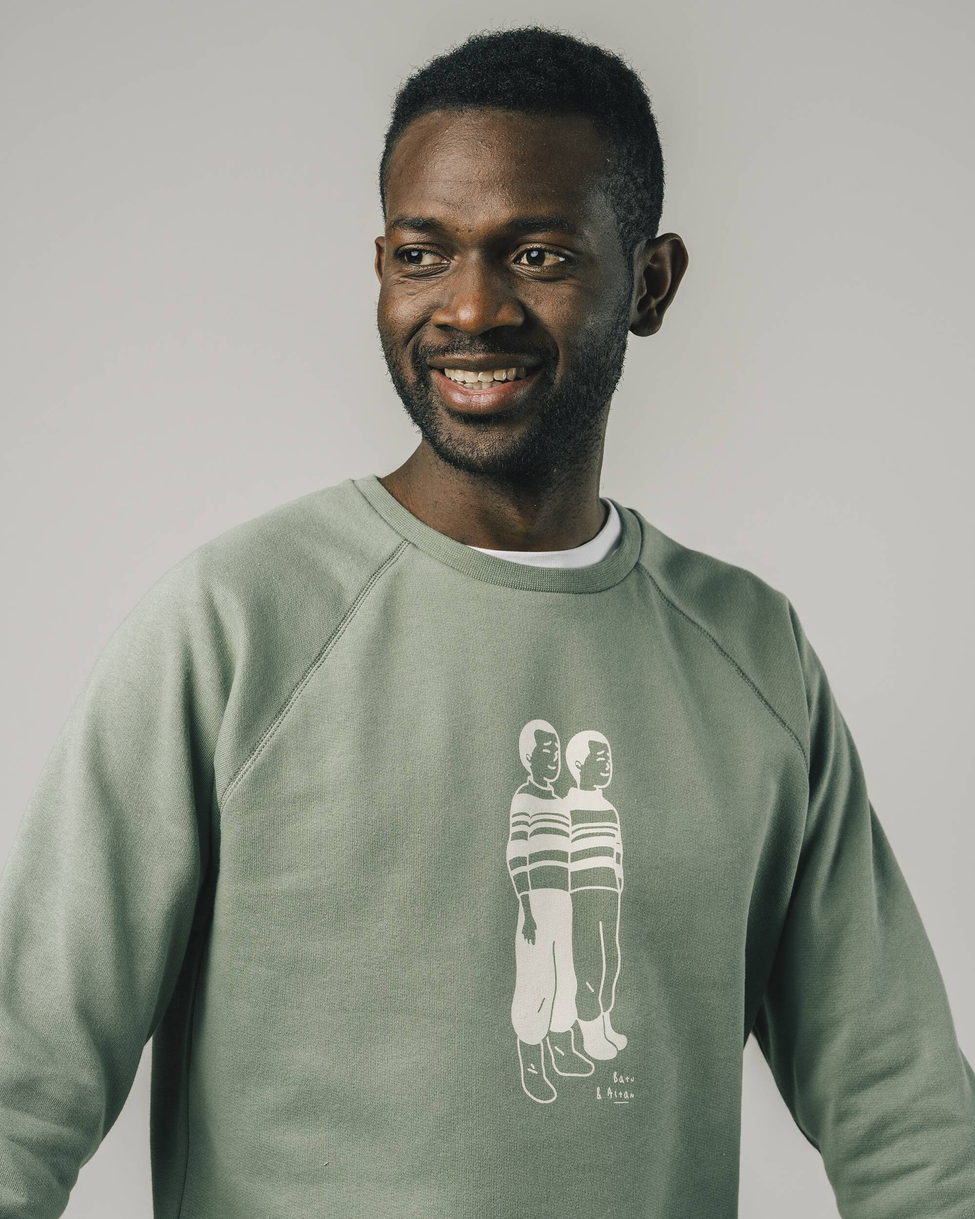 Twins Sweatshirt Kakhi - Image 4