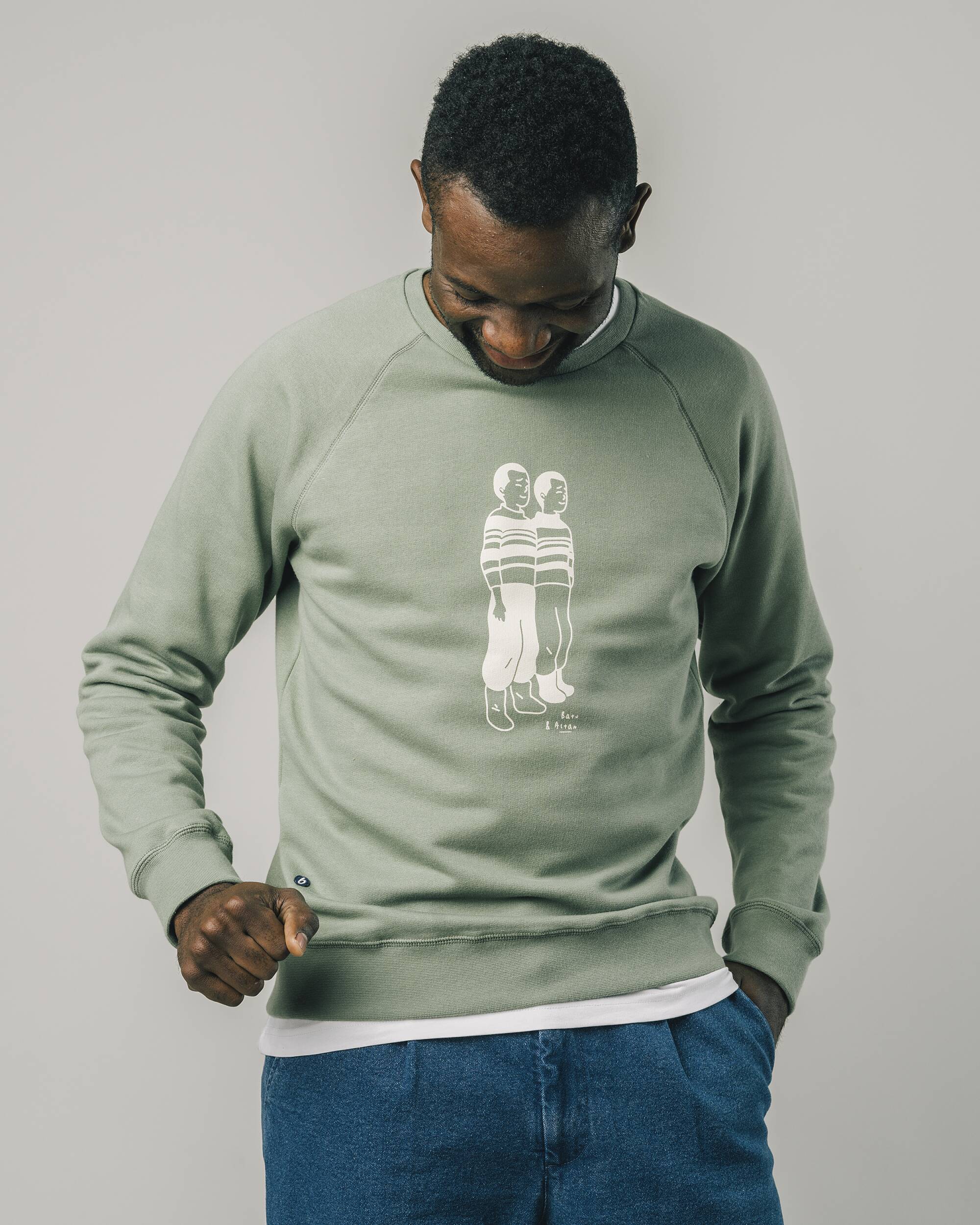 Twins Sweatshirt Kakhi - Image 6