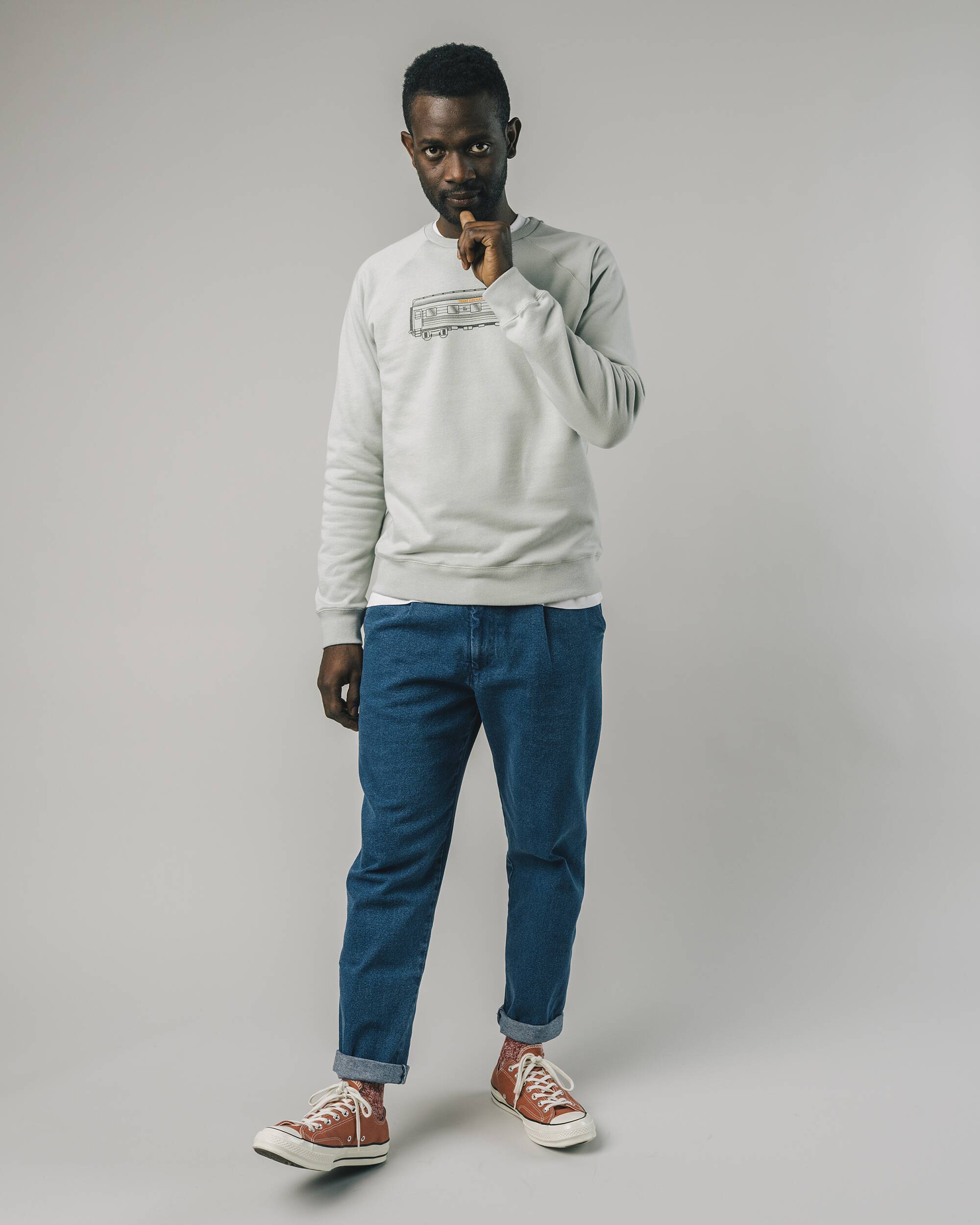 Wagon Sweatshirt Stone Green - Image 3
