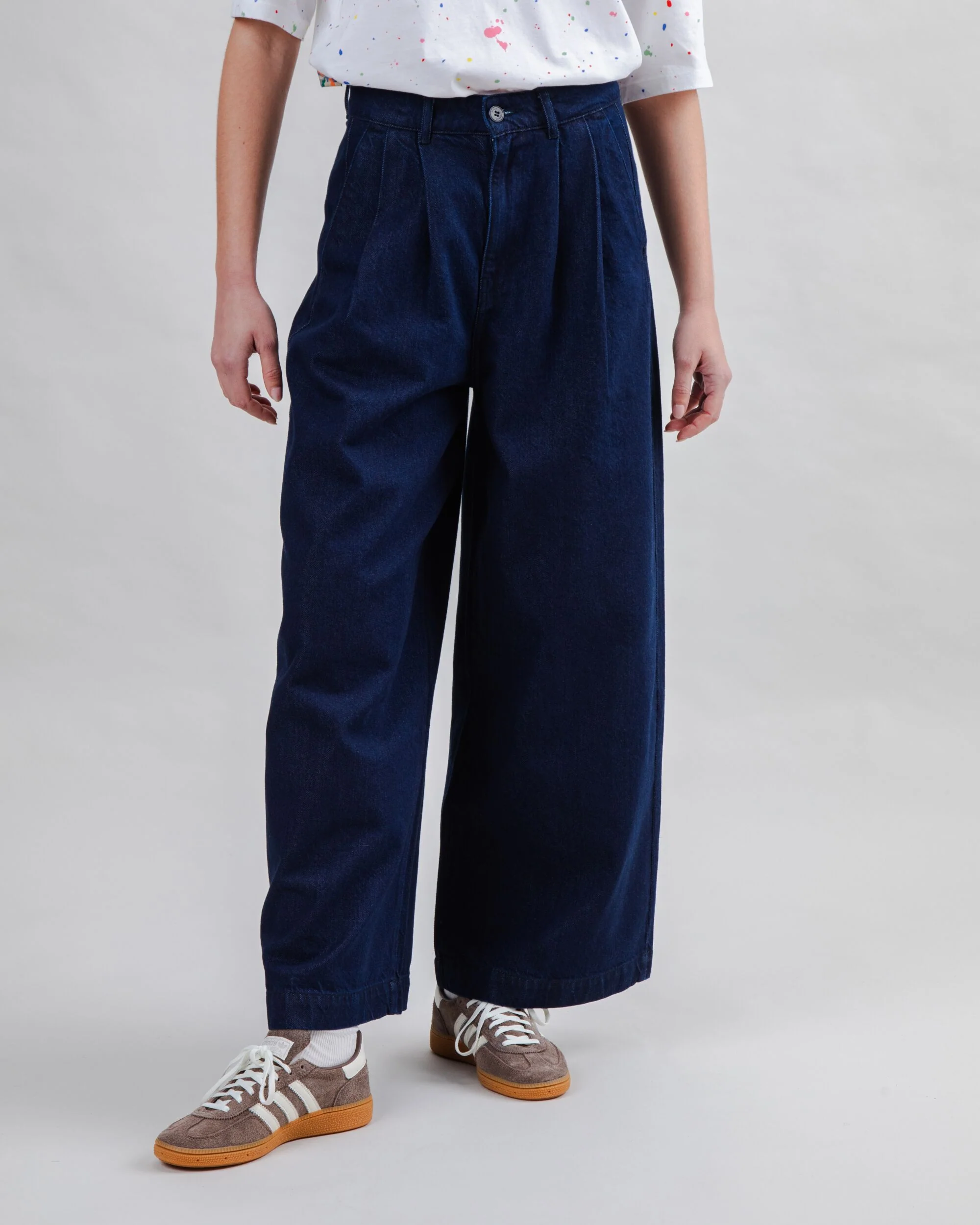 Wide Leg Pants Denim Dark - Image 2