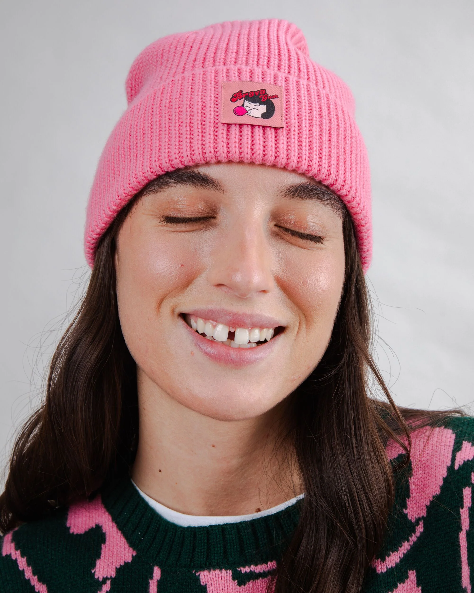 Wool Beanie Pink - Image 2