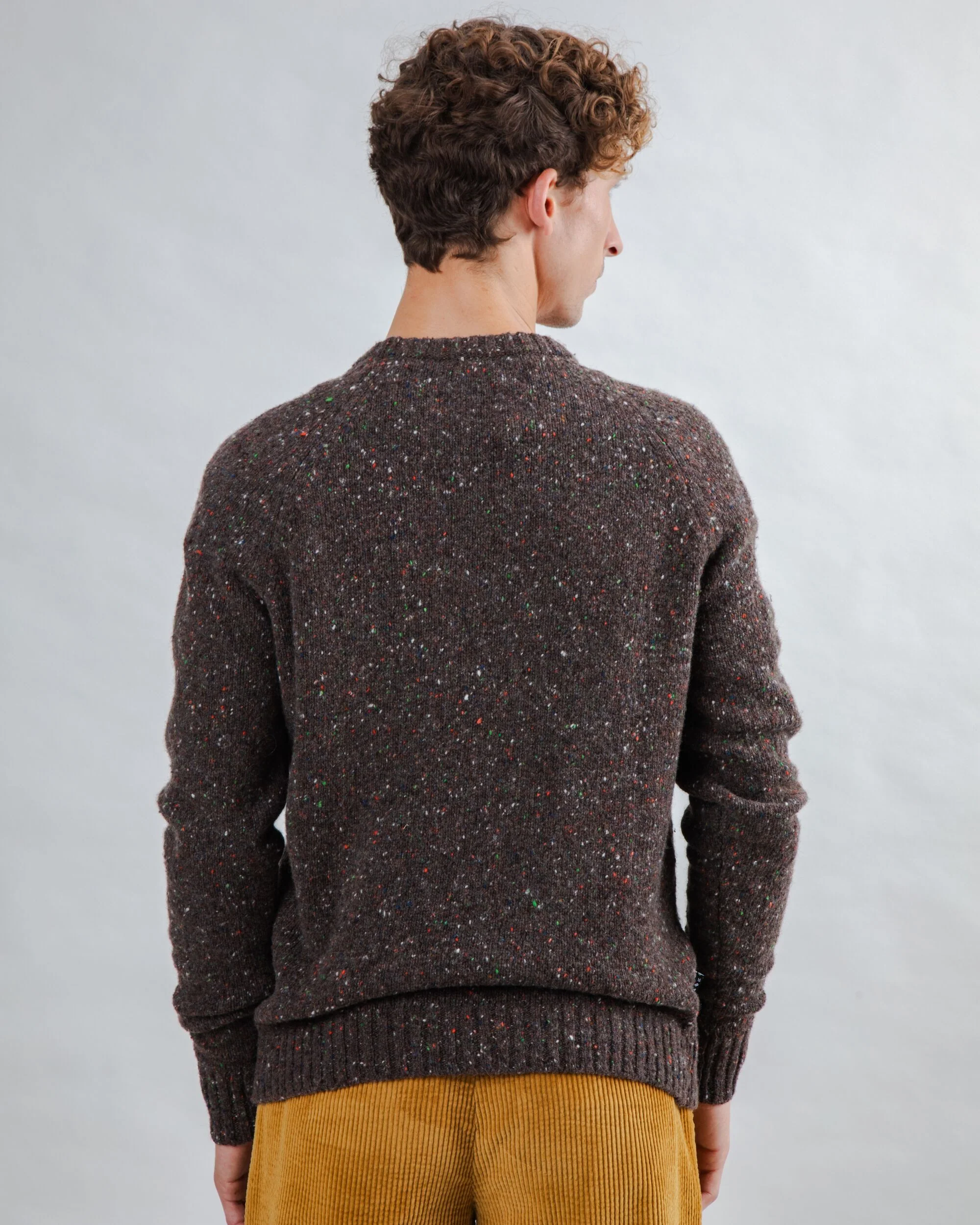 Wool Sweater Raglan Chocolate - Image 5