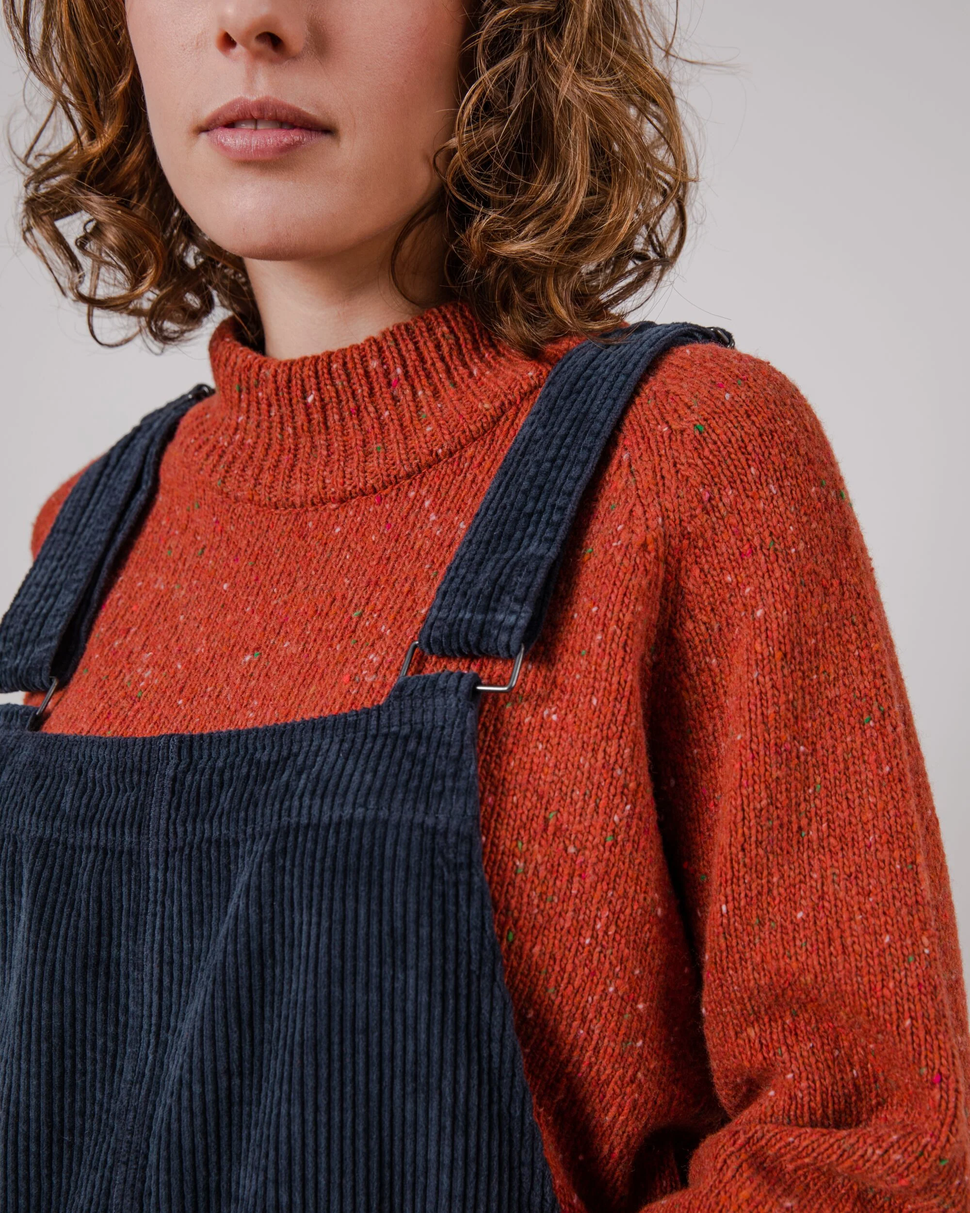 Workwear Corduroy Overall Navy - Image 4