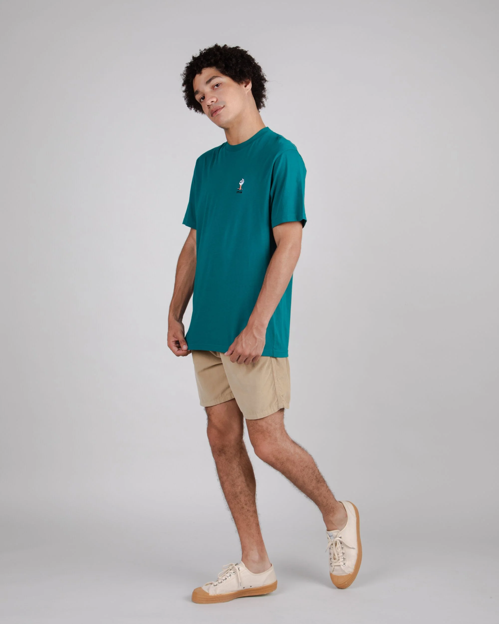 Yeye Weller It's Ok T-Shirt Green - Image 3